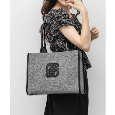 【A4対応】モノグラムデザイントートバッグ