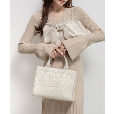2WAY モノグラムデザイントートバッグ
