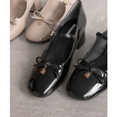 モノグラムパーツメリージェーンパンプス