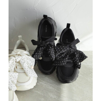 2WAY スカーフリボンボリュームスニーカー