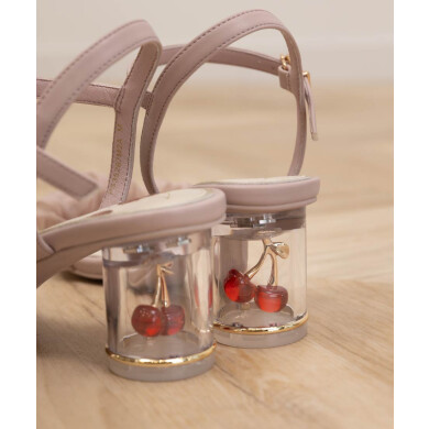 再入荷【Cherry Collection】チェリーヒールストラップサンダル🍒