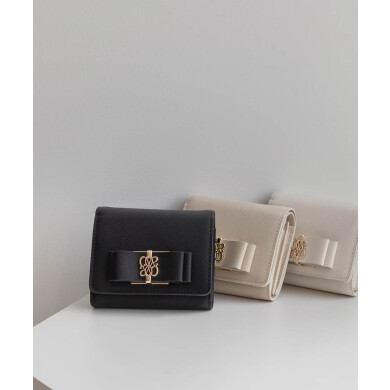【再入荷】モノグラムリボン二つ折りウォレット