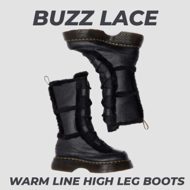 ❄️BUZZ LACE WARM LINE HIGH LEG BOOT