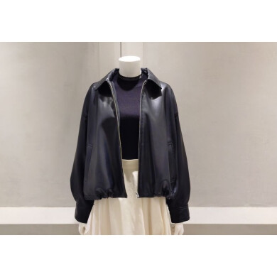 レザーアイテム特集『フェイクレザードロストブルゾン』好評発売中！！