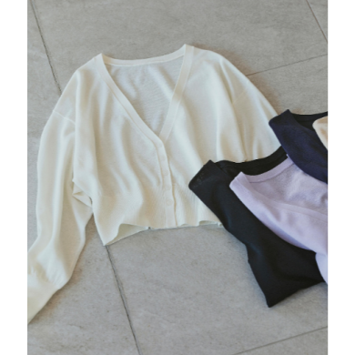 『【ちょうど、いい服】さらりと、涼しげ麻混カーディガン』好評発売中！！