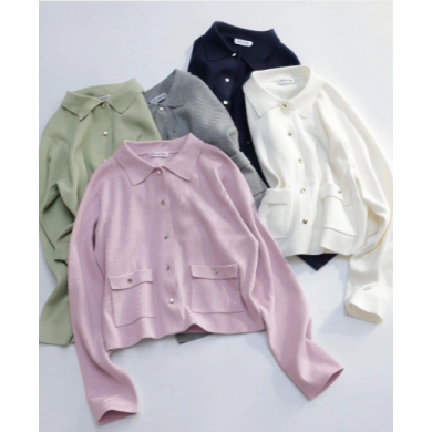 『【ちょうど、いい服】“きちんと見え上手”な襟付きニット』好評発売中!!