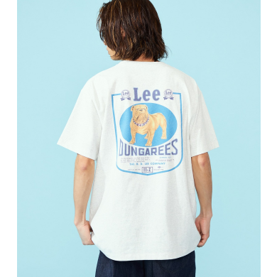 ブルドッグバックプリントTシャツ