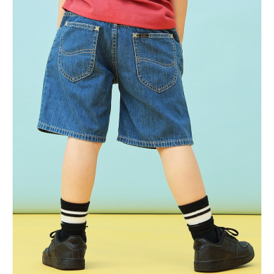 キッズ シンプルデニムショーツ