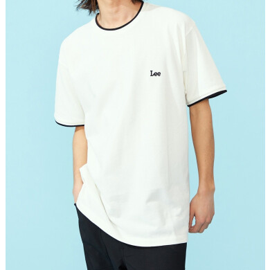 鹿の子ラインリブTシャツ