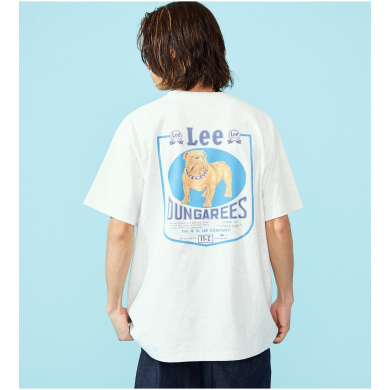 ブルドッグバックプリントTシャツ