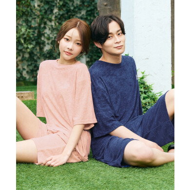 リラックスパイル 半袖 上下セット (男女兼用サイズ)