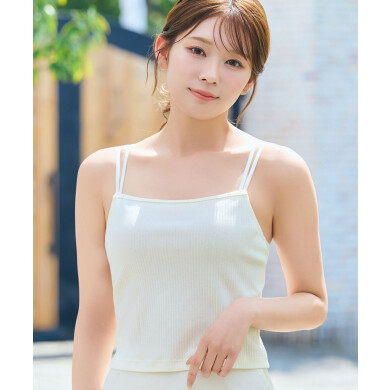 《新作商品》リブ フロントホック ブラトップ ノンワイヤー 超盛ブラ(R)