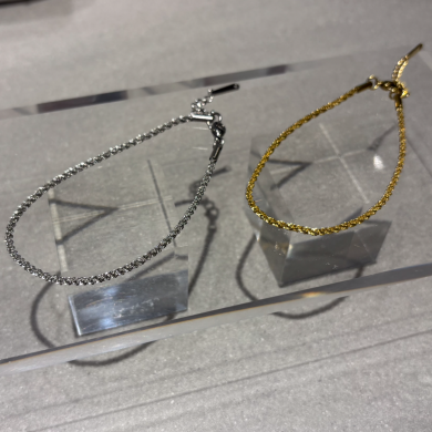 Spiral chain anklet