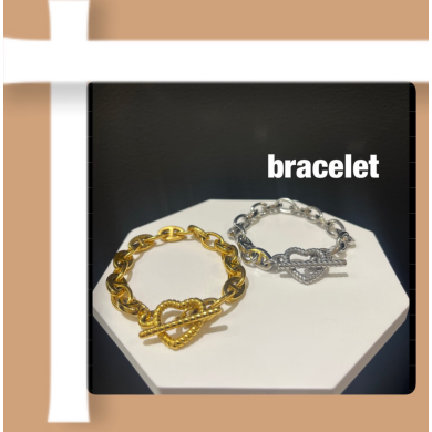 \ Heart anker chain bracelet /