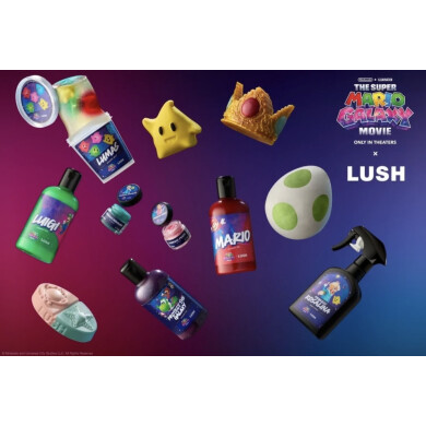 ＜映画『ザ・スーパーマリオギャラクシー・ムービー』 × LUSH＞限定コラボ商品全12種と宇宙へ飛び出す冒険のようなバスタイムを⭐️